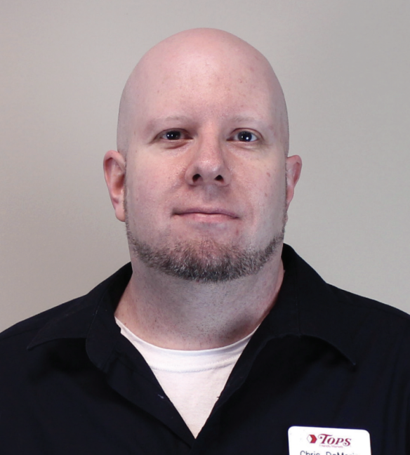 headshot of Chris DeMarie, produce manager for Tops Friendly Markets