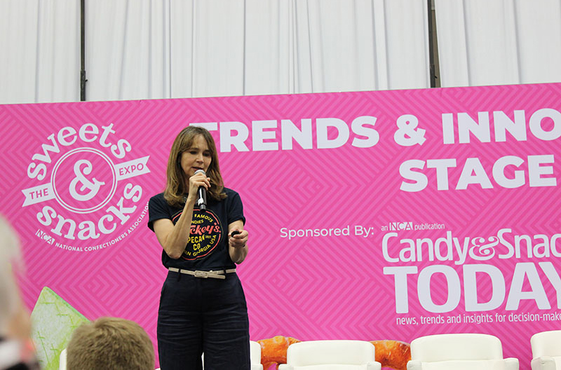 image of Stephanie Stuckey speaking on stage