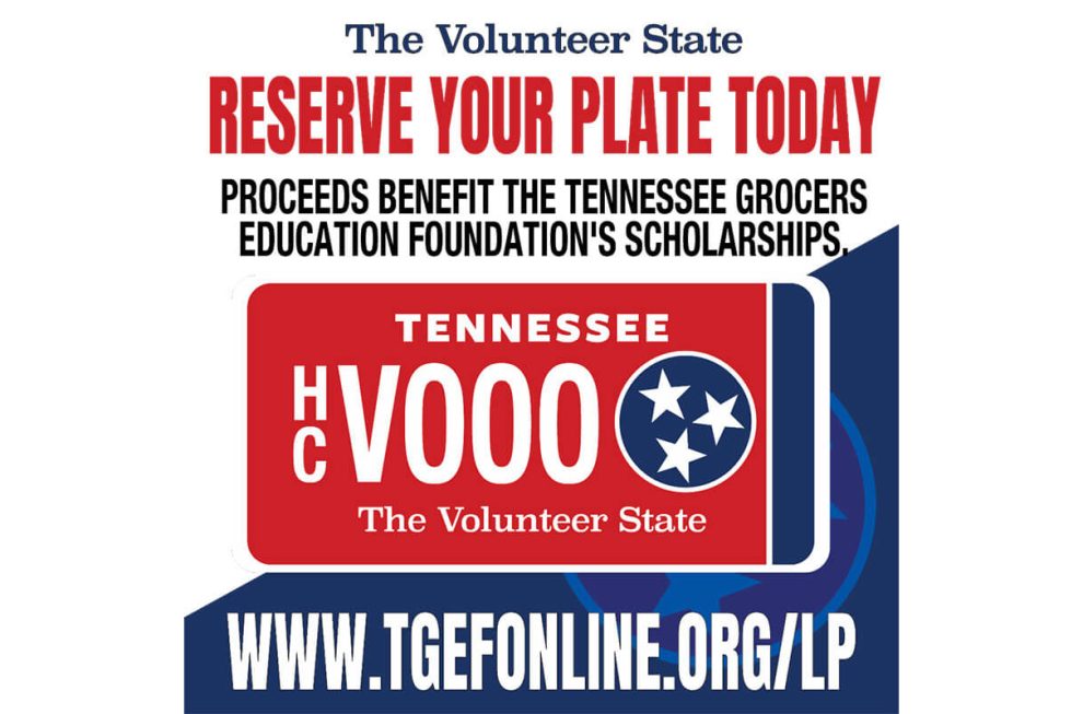 graphic promoting sale of TGCSA license plate