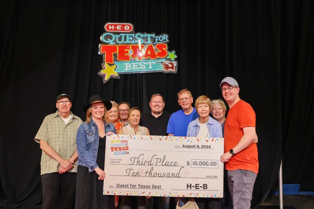 Encina, third place winner of H-E-B's Quest for Texas Best