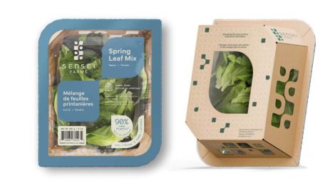 Sensei Farms new packaging for its leafy greens