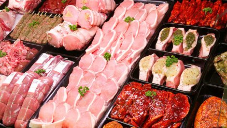 image of meat in grocery case