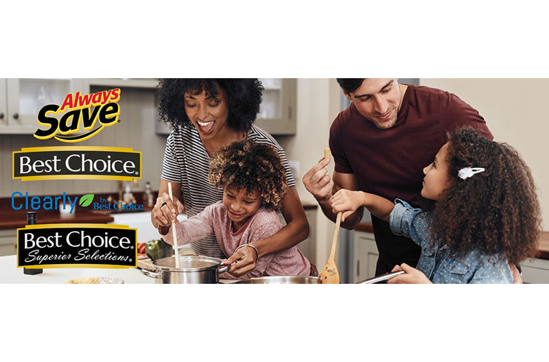 image of family in kitchen