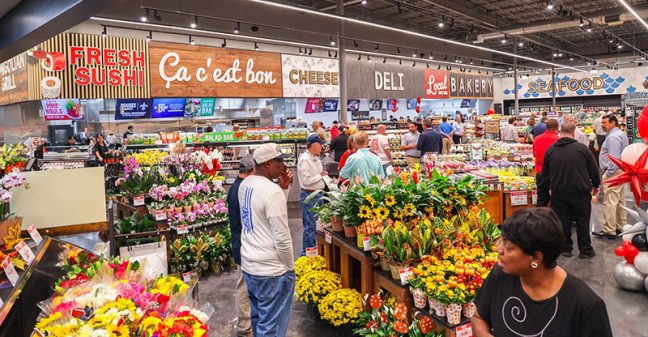 image of Rouses floral department in new Mississippi store