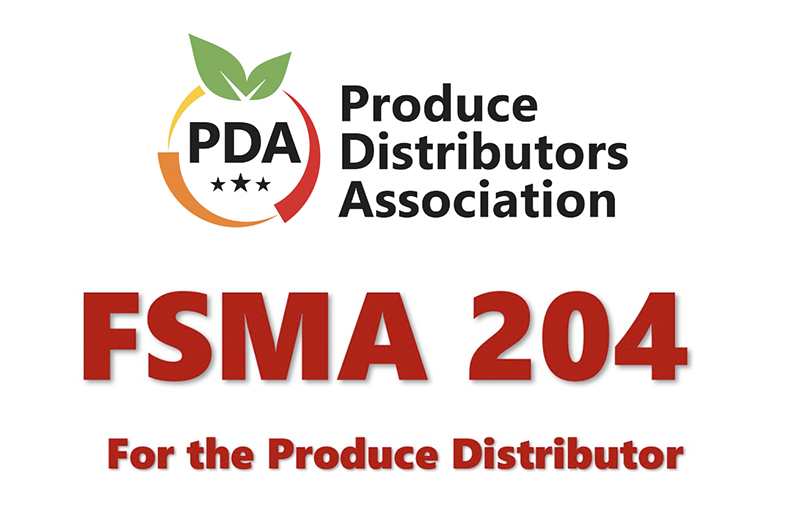 Produce Distributors Association FSMA 204 webinar