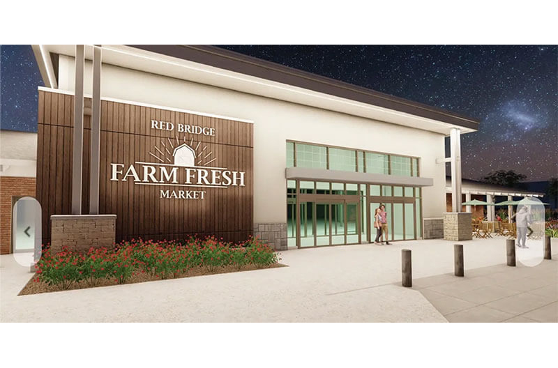 image of exterior of Red Bridge Farm Fresh Market