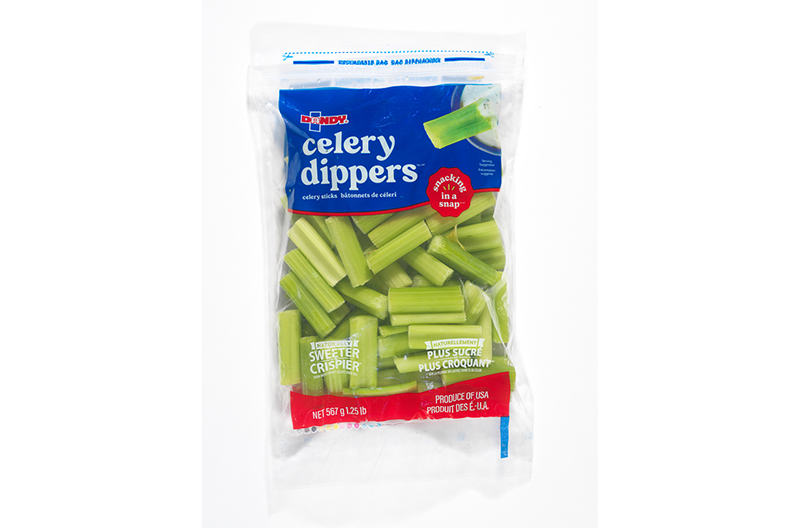 Duda Farm Fresh Foods has introduced Celery Dippers in new bilingual packaging.