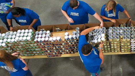 Food Lion Feeds holds packing event in preparation for grocery needs after Hurricane Helene.