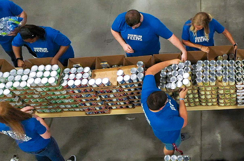 Food Lion Feeds holds packing event in preparation for grocery needs after Hurricane Helene.