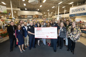 H-E-B San Marcos police department check presentation