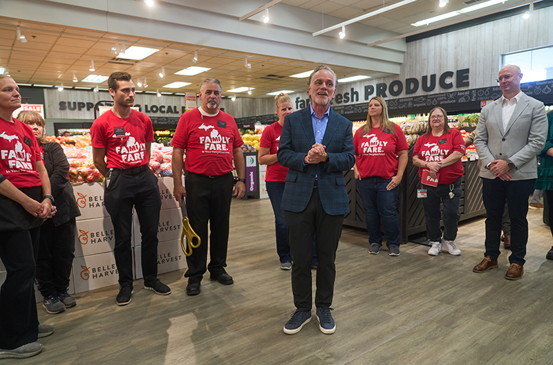 SpartanNash unveils remodeled Family Fare store in Sparta, Michigan.