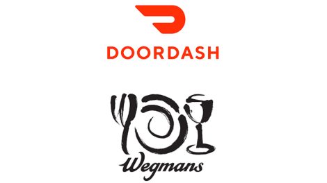 Wegmans DoorDash logos