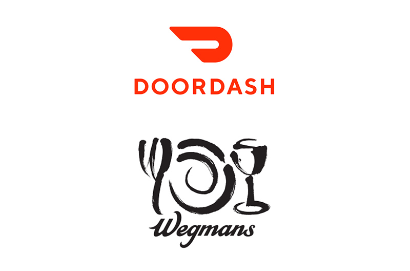 Wegmans DoorDash logos