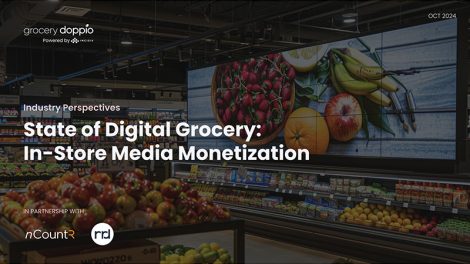 The State of Digital Grocery: In-Store Media Monetization study by Grocery Doppio, reveals retail media as $8.5 billion opportunity for U.S. grocery retailers to boost growth and margins. The survey of grocery executives with digital media decision-making authority unveils insights from the current state of grocery media networks, with a particular emphasis on in-store integration.