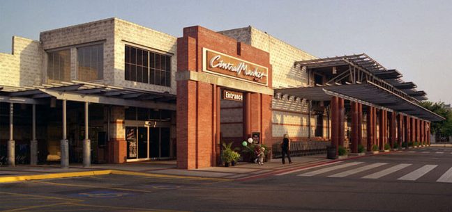 image of exterior of first Central Market store in Austin