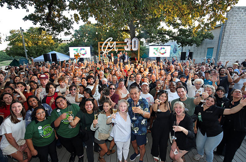 image of crowd gathered to celebrate 30th anniversary of Central Market