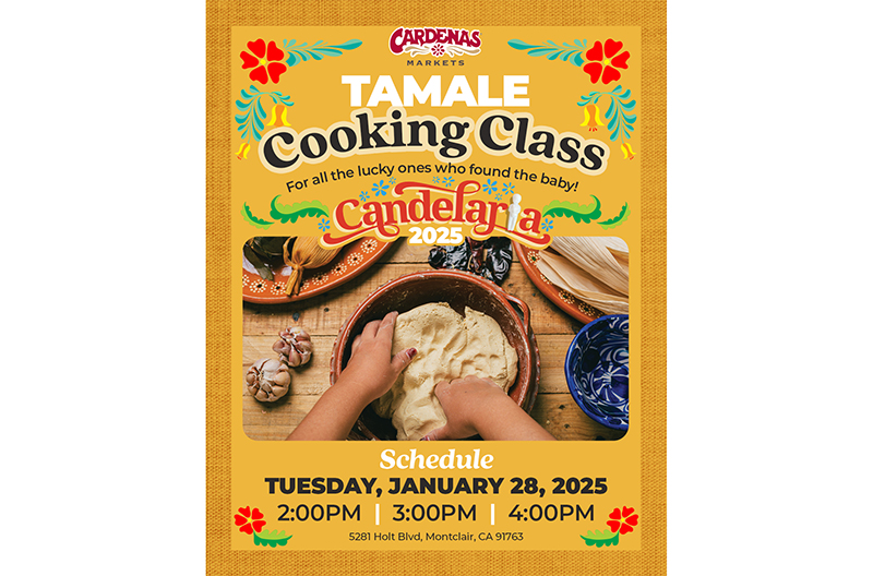 Heritage Grocers Group Candelaria Tamale classes flyer