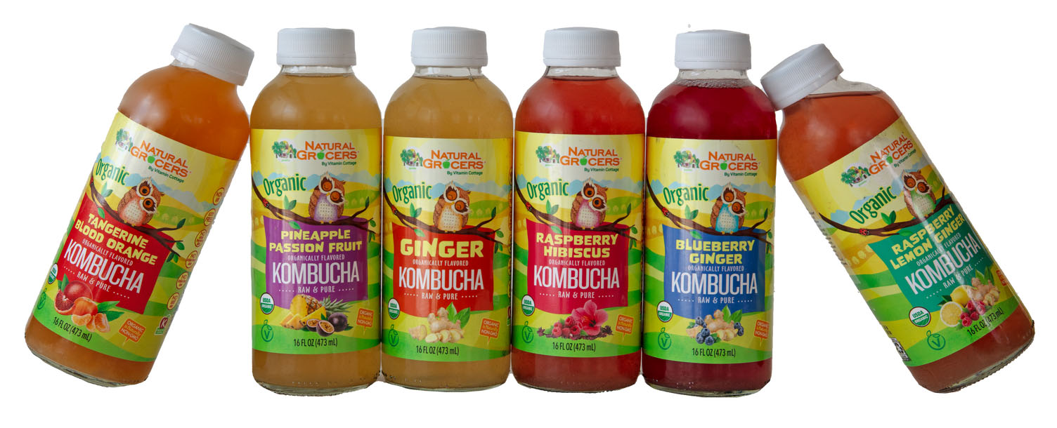 Natural Grocers kombucha and tepache