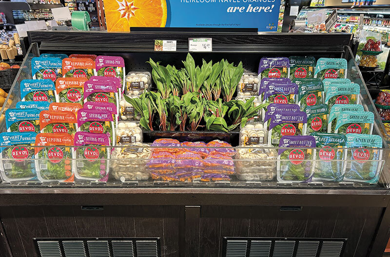 image of Crazy Fresh cross-merchandising display in produce department