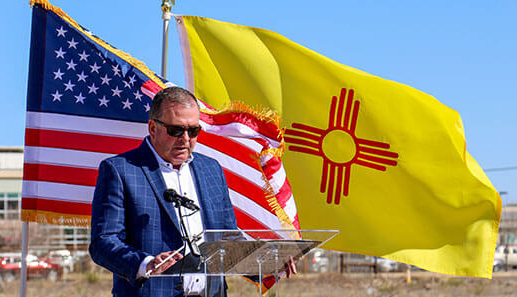 photo of United Family President Sidney Hopper at groundbreaking for Albertsons Market in NM