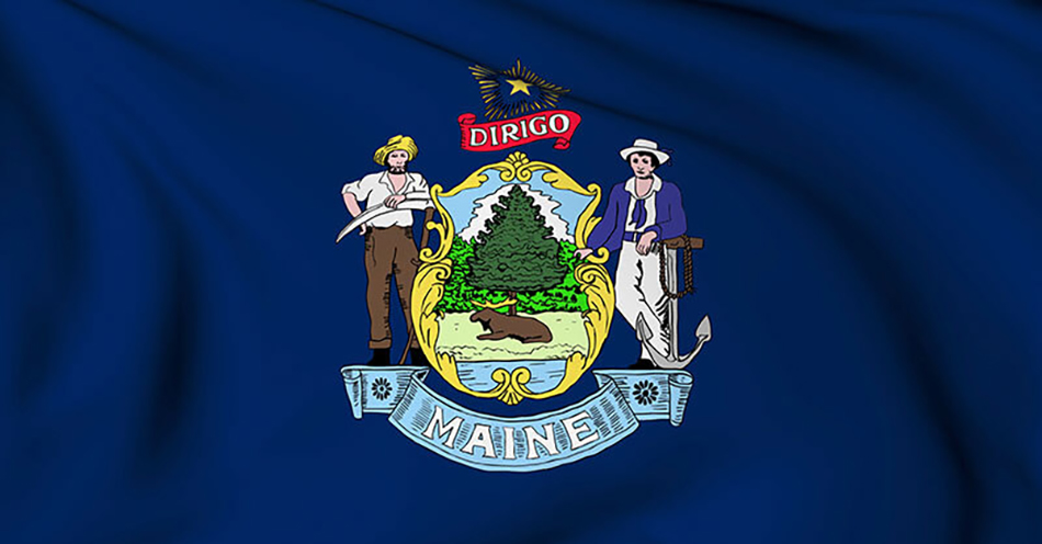 image of Maine state flag