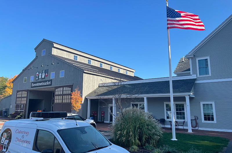 image of exterior of Bow Street Market in Maine