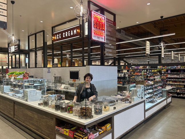 image of soda fountain area in Crestline store