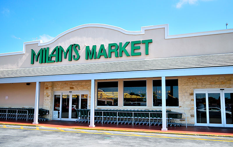 exterior view of Milam's Market