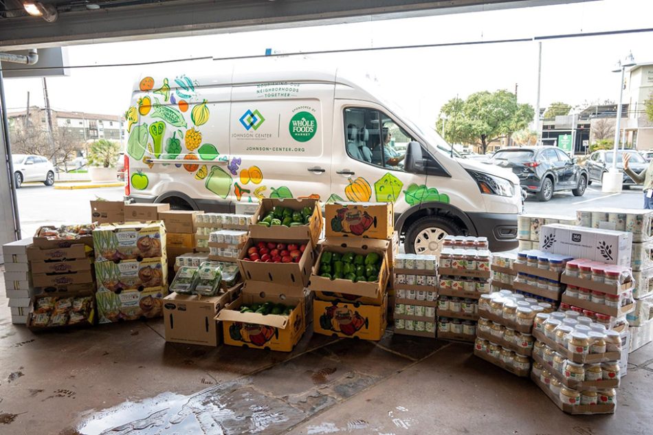 Whole Foods electric food rescue van