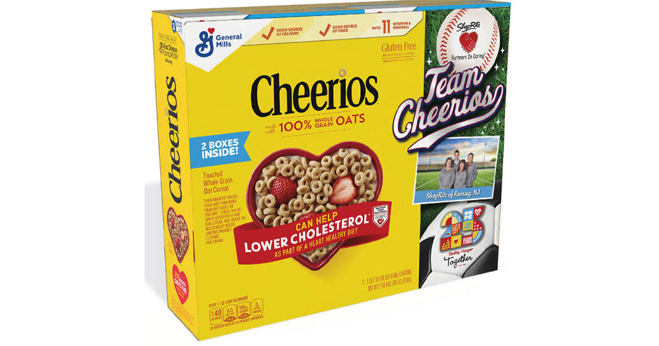 image of Cheerios box for ShopRite fundraiser