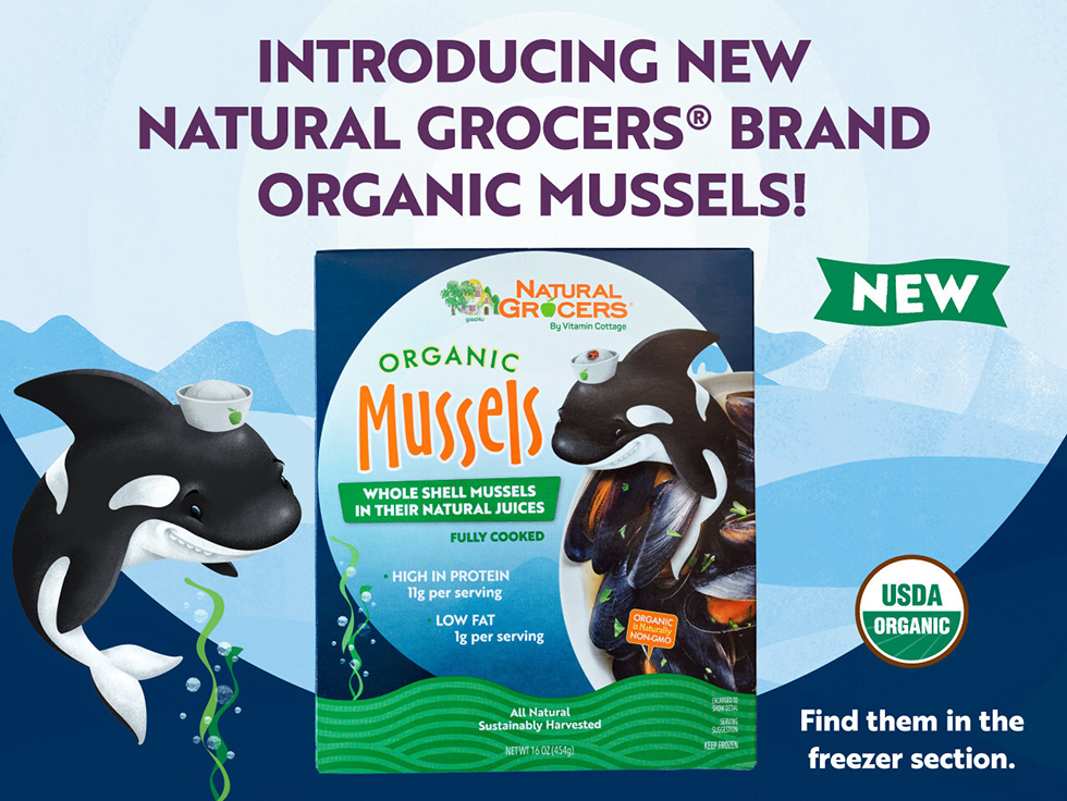 Natural Grocers organic mussels