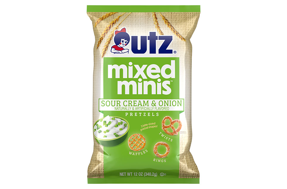 Utz Brands sour cream and onion pretzels