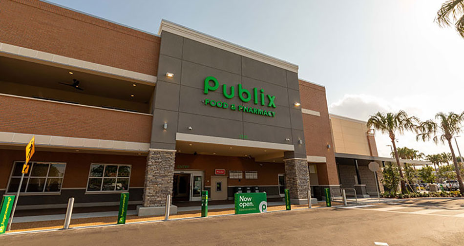image of exterior of Publix store in Margate, Florida