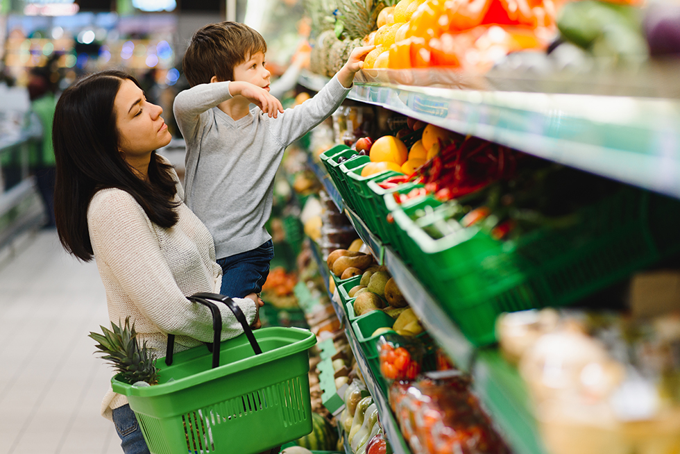 Adobe Stock healthy grocery shopper