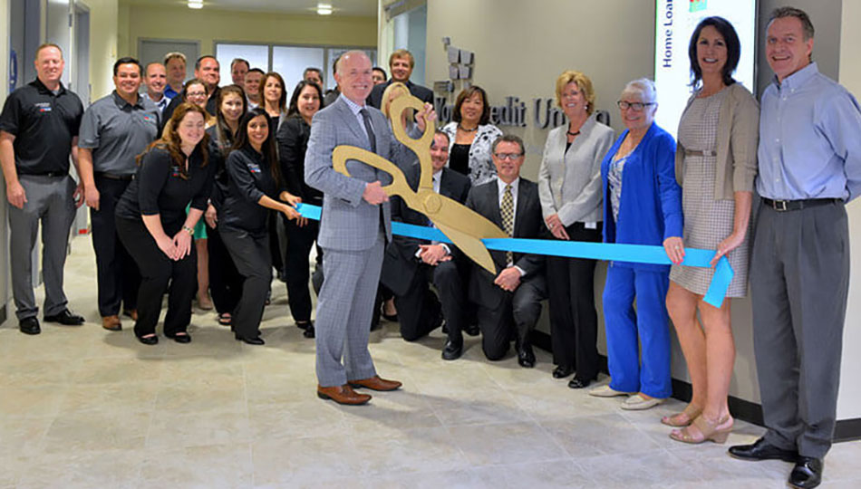 image of ribbon cutting at Fullerton location