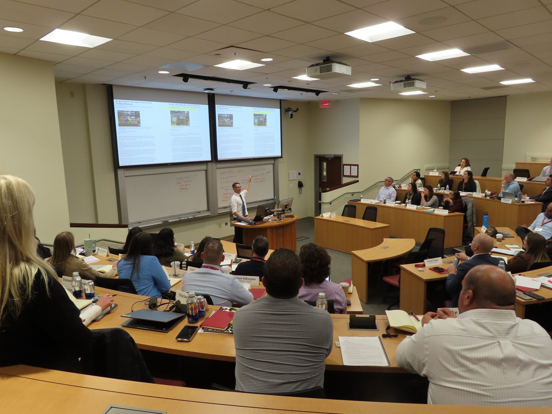 FIEP Classroom with Professor Shon Hiatt, associate professor of management and organization