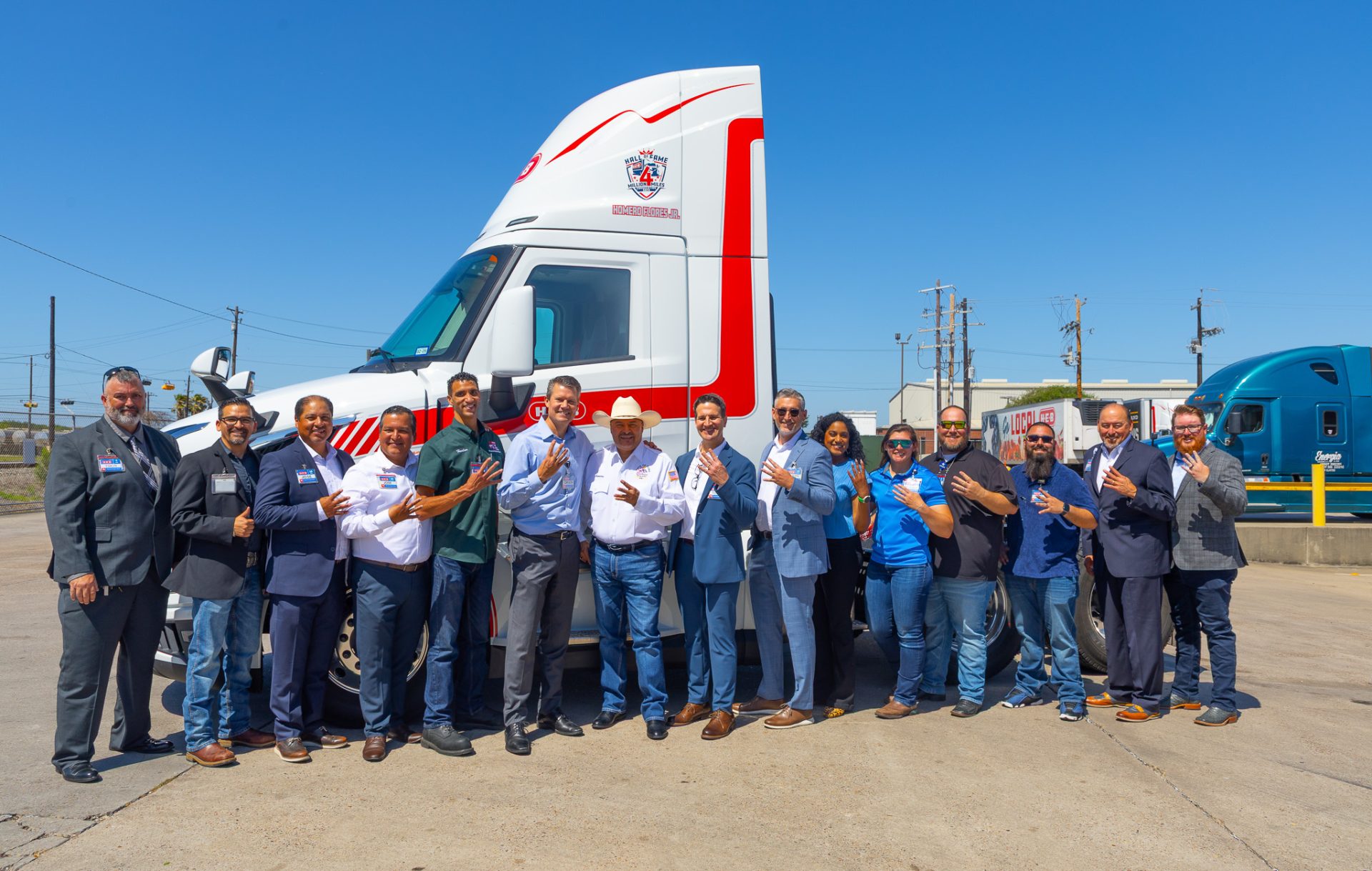 H-E-B group shot with Homer Flores