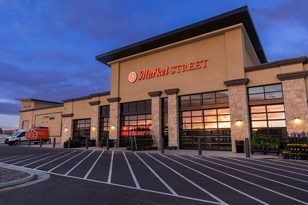 Exterior of the Market Street store in Rio Rancho, New Mexico.