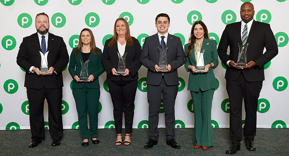 image of six Publix community service award recipients