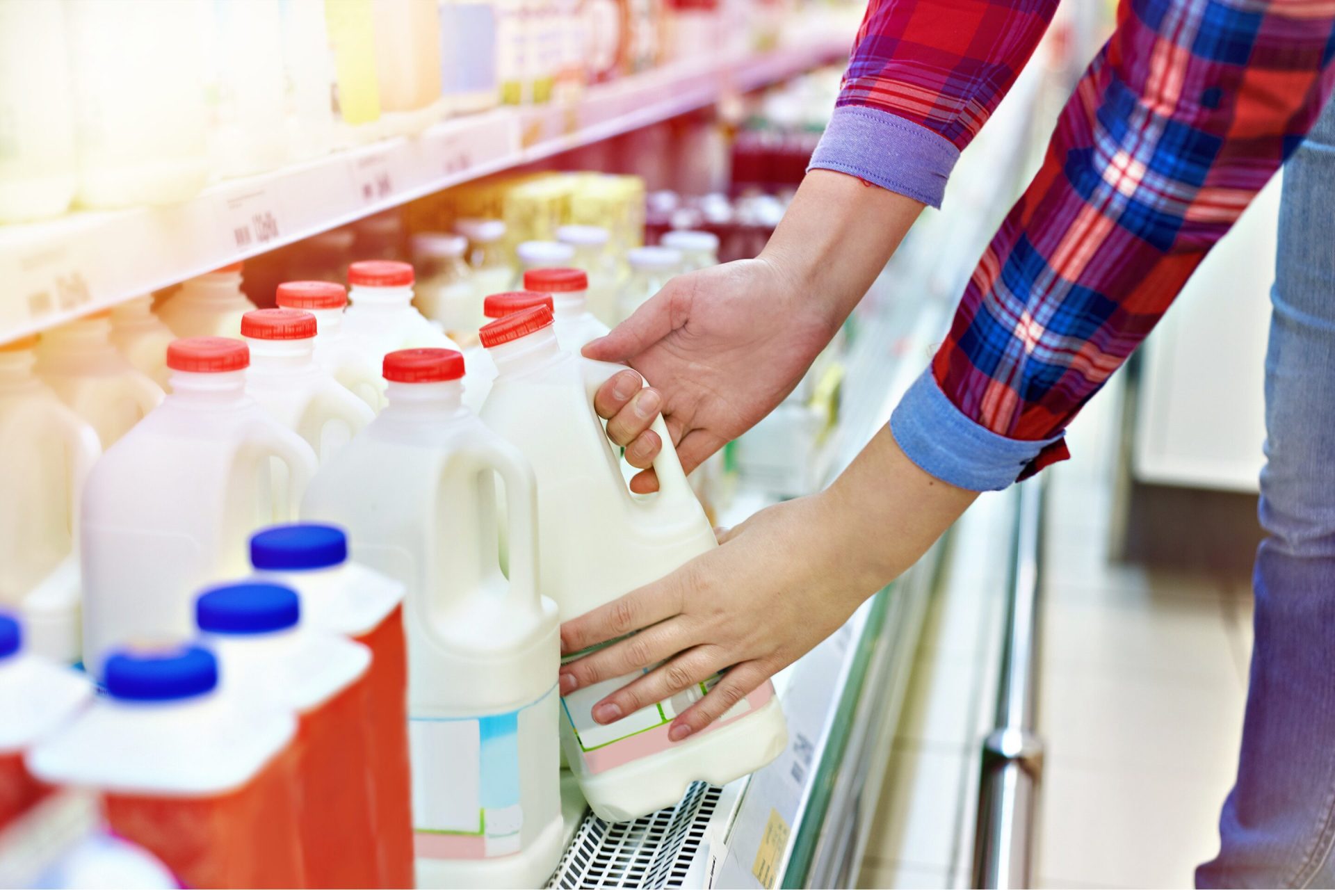 shopping milk