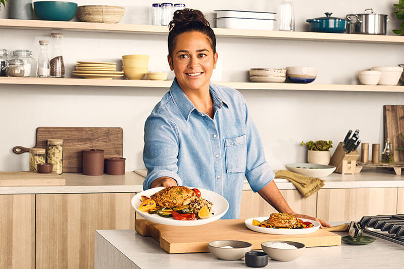 image of chef and TV personality Antonia Lofaso for Albertsons' Chef's Counter