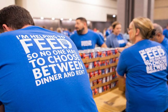 image of Food Lion employees volunteering to help during aftermath of Hurricane Helene in Western NC