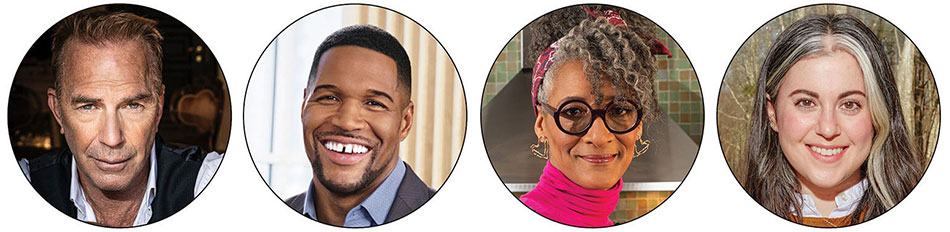 headshots of celebrity speakers for IDDBA Show