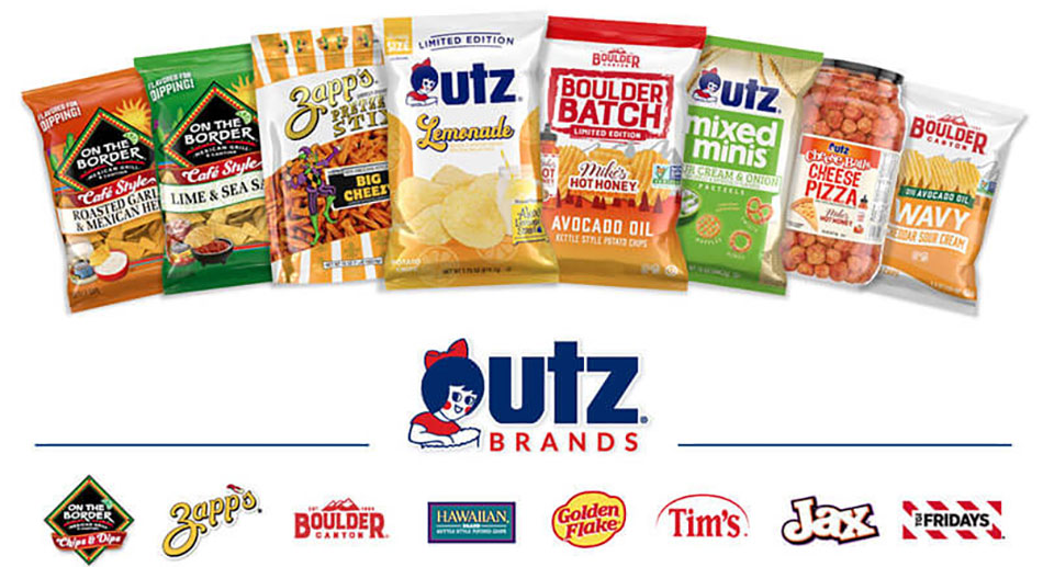 image of Utz brands featured at Sweets & Snacks Expo