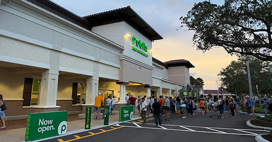 exterior of new Publix in Palm Beach Gardens, Florida