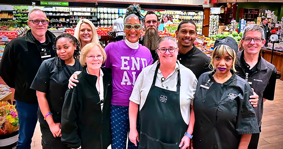 photo of Carla Hall and The Fresh Market associates