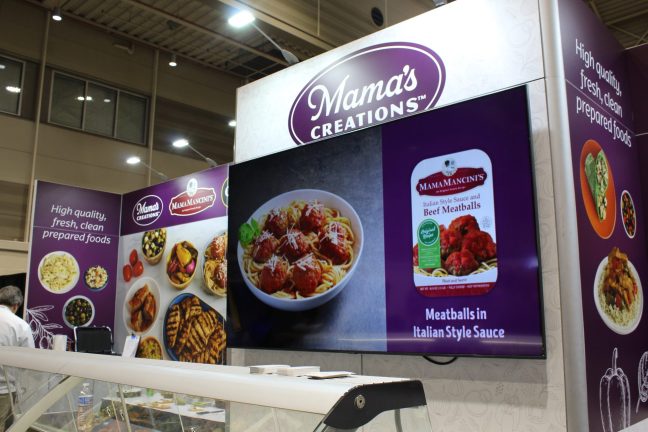 Mama's Creations booth at IDDBA 2025