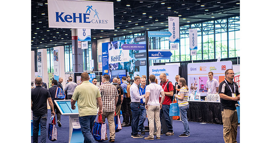 wide view of KeHE Holiday Show 2025 expo floor