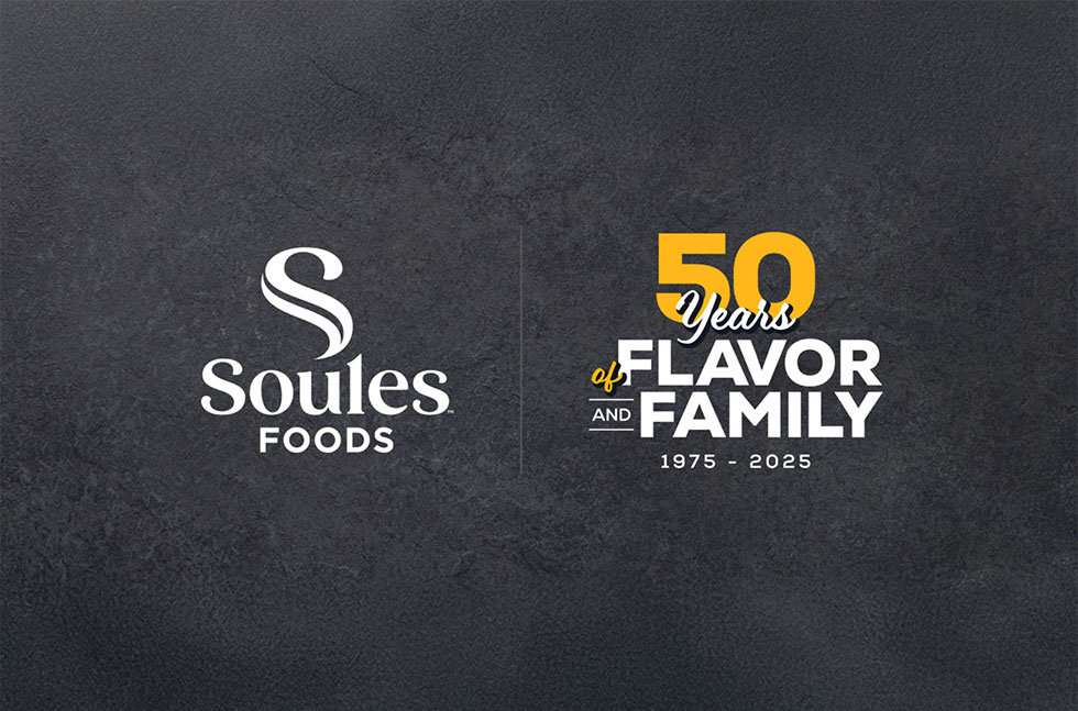 Soules Foods rebranded anniversary logo