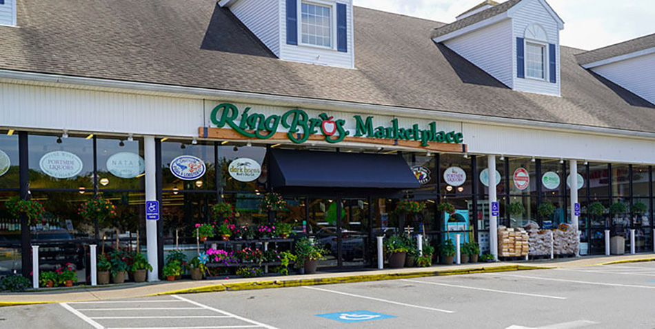 exterior photo of Ring Bros. Marketplace in Cape Cod, Massachusetts